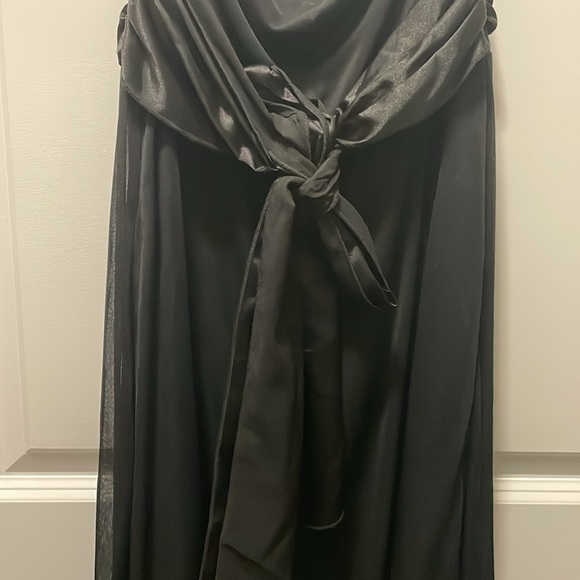 Strapless Cocktail Dress with Sequin Bolero Jacket - Picture 4 of 5